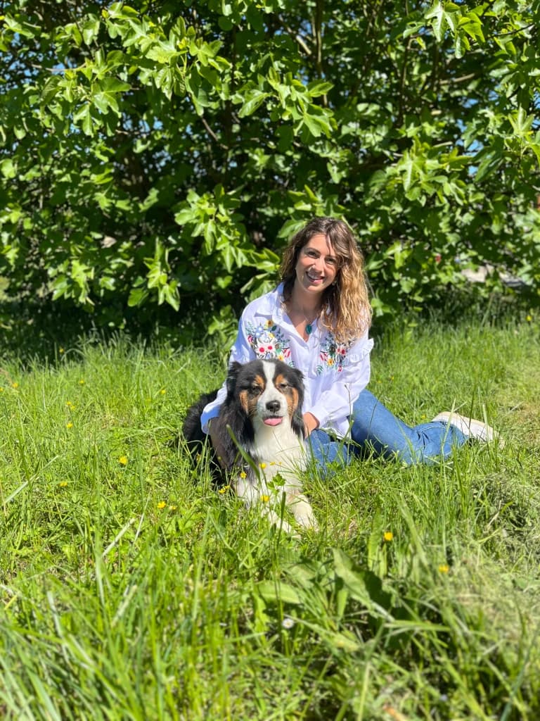 Photo de Maïlys Locqueneux et son chien